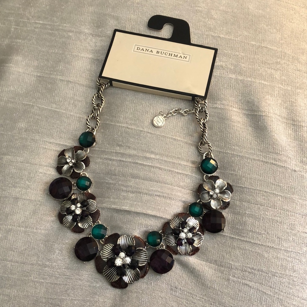 NWT Floral sterling silver necklace